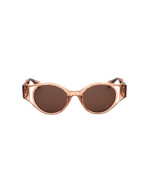 MAX&Co. Brown Round Rrame Sunglasses