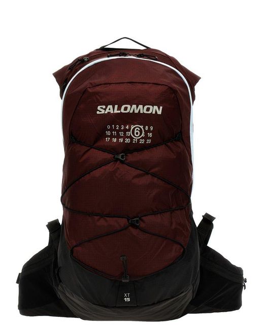 MM6 by Maison Martin Margiela Red X Salomon Numbers Printed Backpack