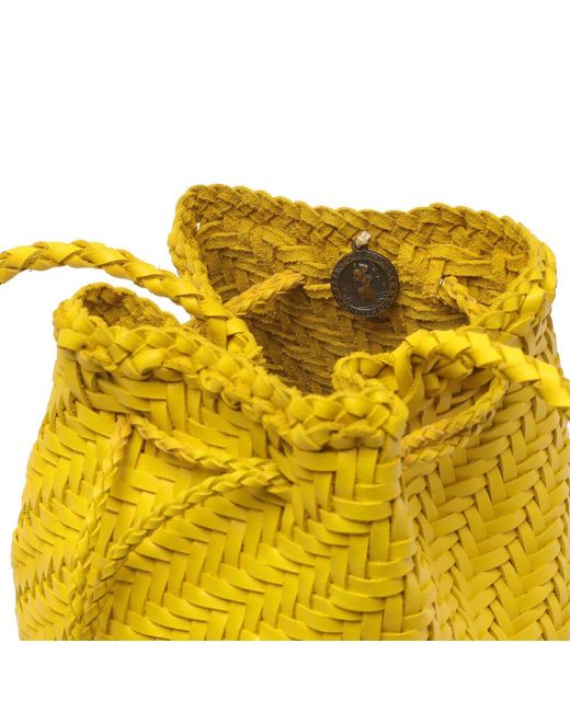 Dragon Diffusion Yellow Pompom Double Jump Bucket Bag