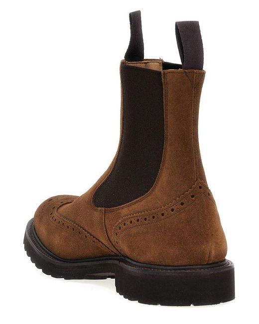 Tricker's Brown Henry Ankle Boots for men