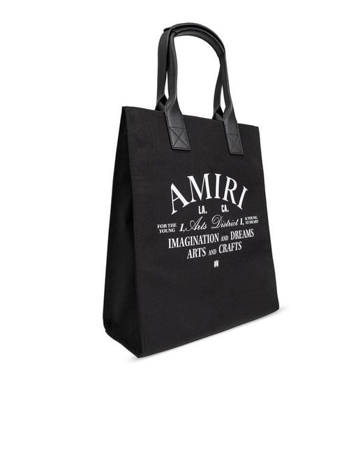Amiri Black Shopper Bag for men
