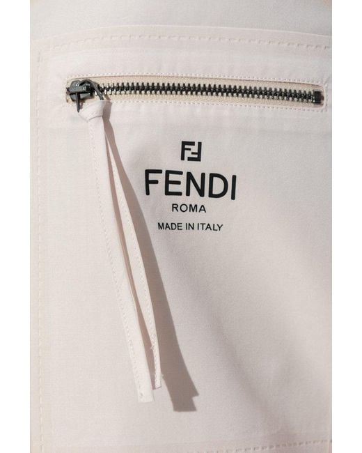 Fendi White Midi Dress