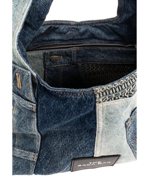 Marc Jacobs Blue The Sack Panelled Denim Shoulder Bag