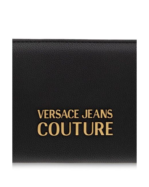 Versace Black Wallet With Logo