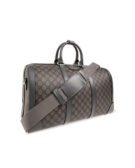 Gucci 'ophidia Small' Duffel Bag in Gray for Men | Lyst