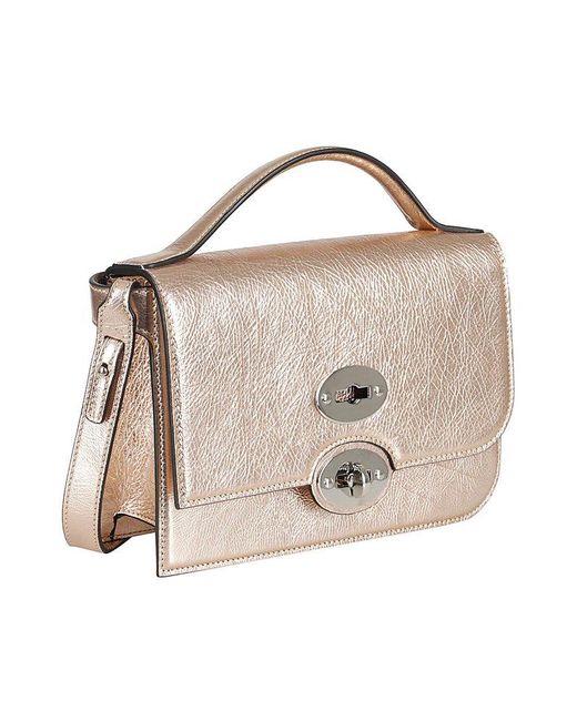 Zanellato Ella Cortina Metallic Top Handle Bag