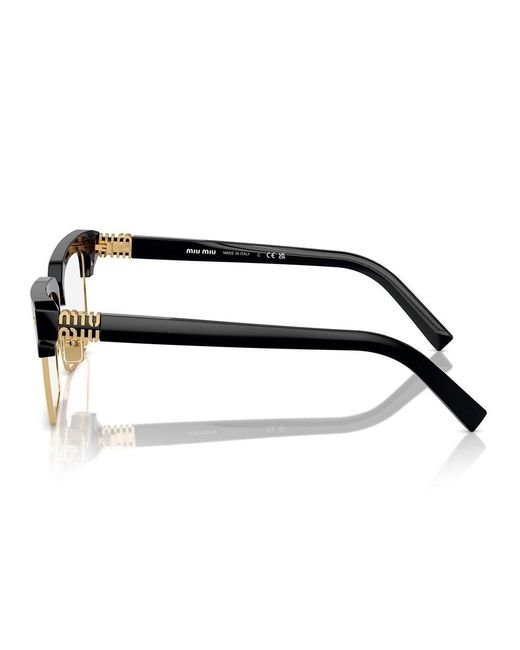 Miu Miu Black Square Frame Glasses