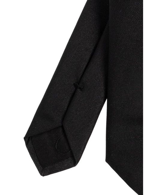 Versace Black '90s Vintage-logo Silk Tie for men