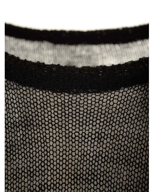 Rick Owens Black Long Sweater for men