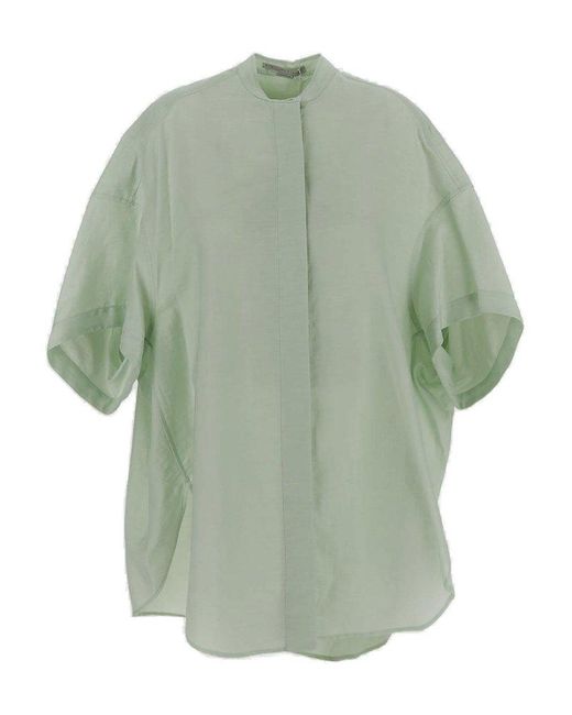 Stella McCartney Green Short-sleeved Tunic Shirt
