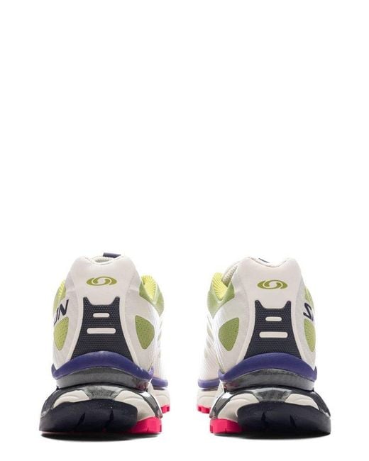 Salomon White Xt-4 Og Round-Toe Sneakers