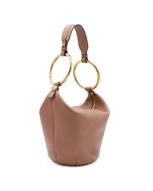 Chloé Brown Small Bracelet Tote Bag