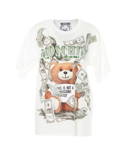 【関税込み】Moschino ホワイト Little Teddy Bear Tシャツ T-shirt Little Teddy Bear | Moschino