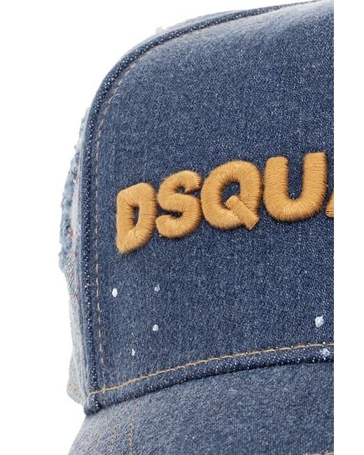 DSquared² Blue Denim Baseball Cap, for men