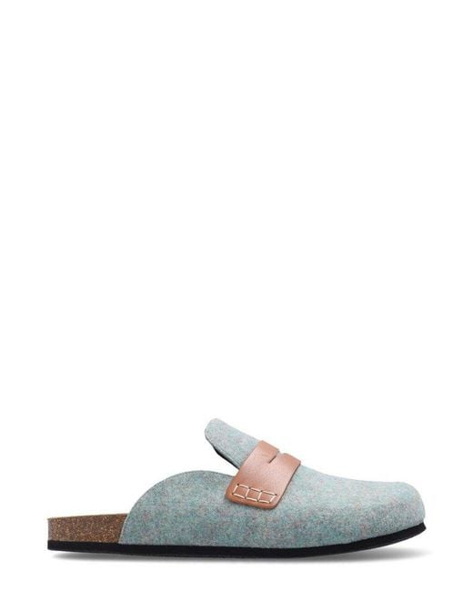 J.W. Anderson Gray Logo Embroidered Mules for men