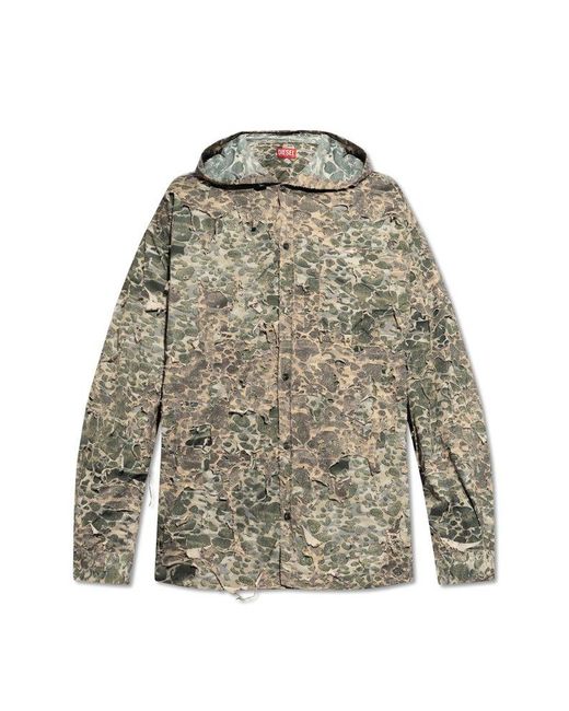 DIESEL Multicolor 's-dewny-hood-hockk' Jacket, for men