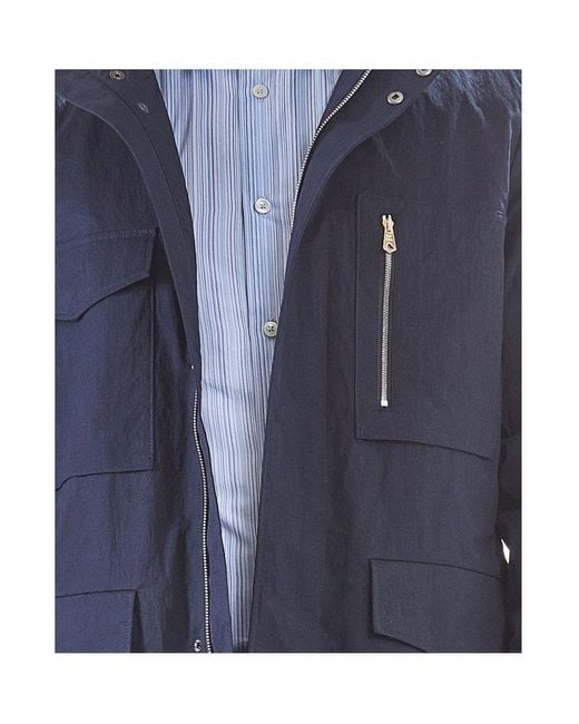 Paul Smith Blue Water Resistant Field Jacket for men