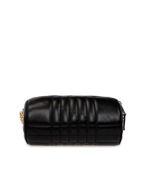 Burberry Black Lola Leather Barrel Bag