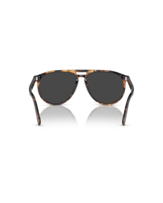 Persol Black Pilot-frame Sunglasses