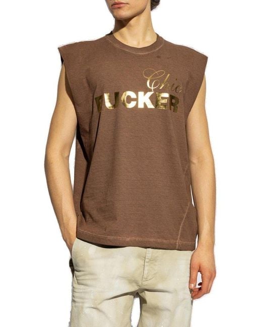 DSquared² Brown Printed T-shirt, for men