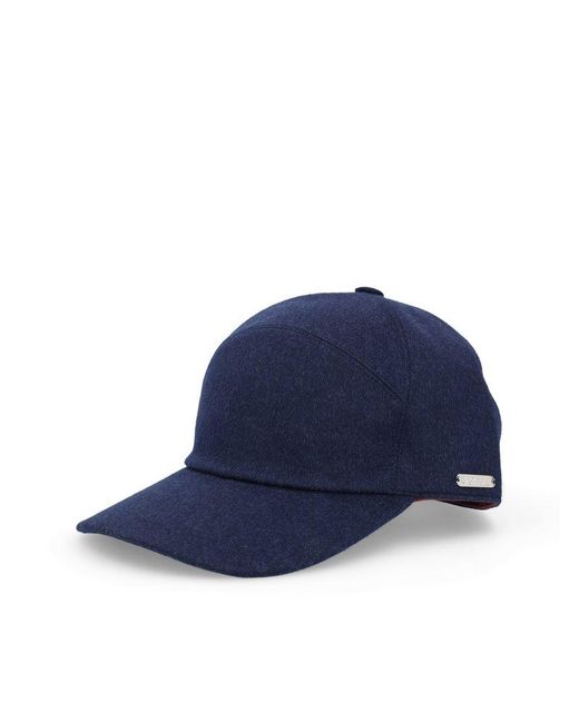 Loro Piana Curved Peak Baseball Cap in Blue for Men Lyst