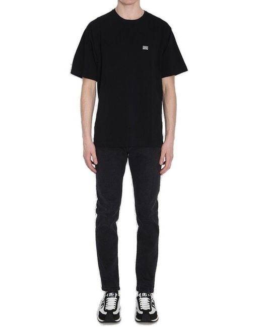 Dolce & Gabbana Black Logo Tag Crewneck T-Shirt for men