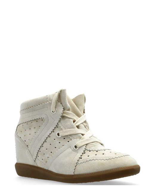 【送料&関税込】Isabel Marant Bobby Lace-up Wedge Sneakers Isabel Marant Bobby Lace-up Wedge Sneakers | ModeSens