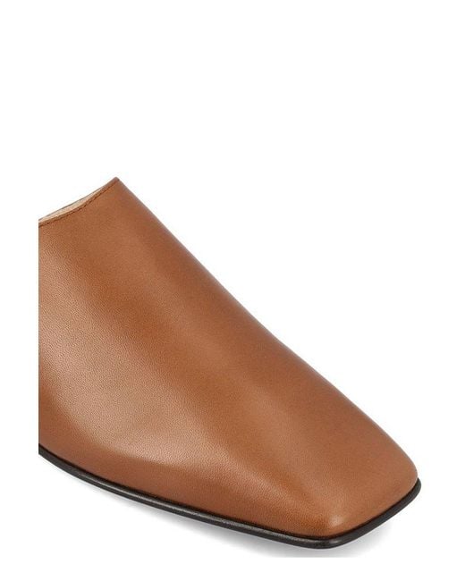 Loro Piana Brown Alba Flat Mules