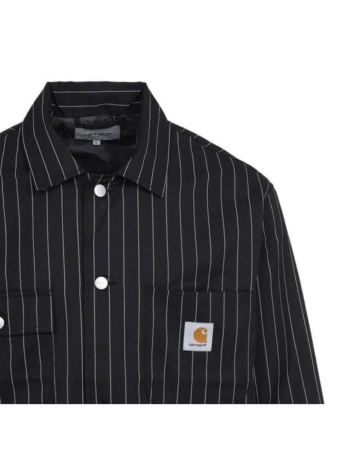 Carhartt Black Seaton Striped Blazer for men