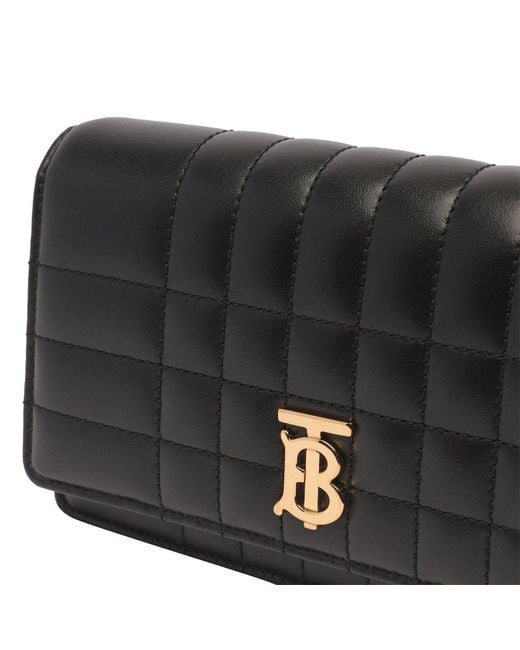 Burberry Black Lola Quilted-leather Shoulder Bag