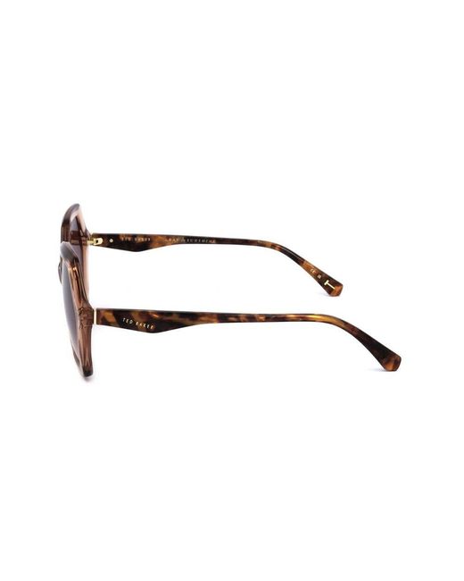 Ted Baker Pink Geometric-Frame Sunglasses