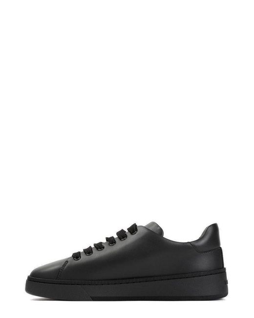 Bally Black Round Toe Lace-up Sneakers for men