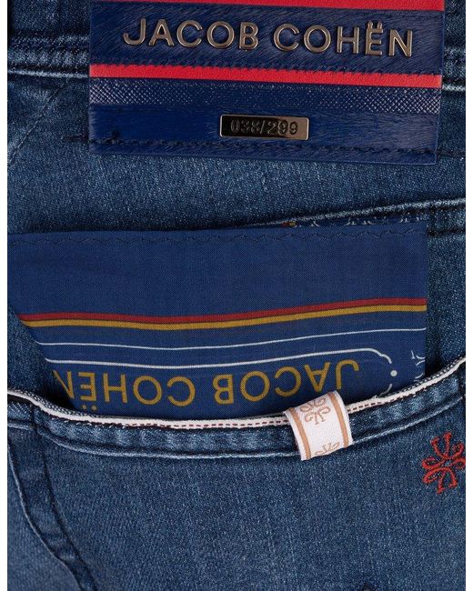 Jacob Cohen Blue Nick Limited Edition Super-Stretch Jeans for men