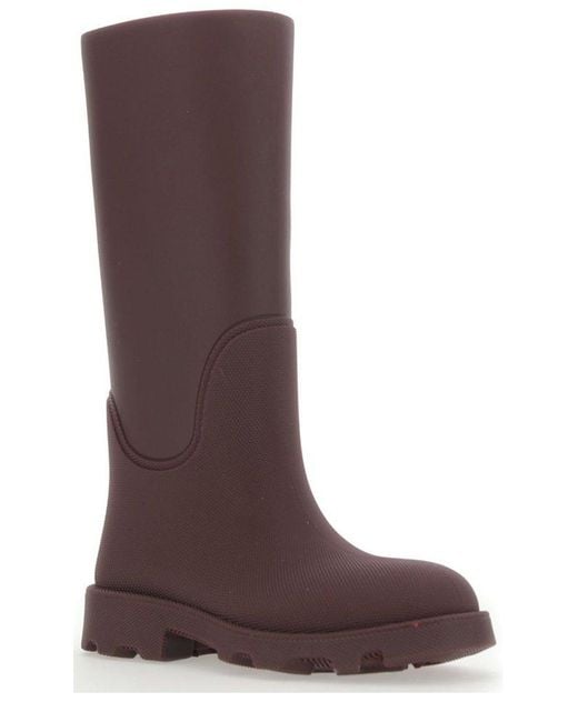 Burberry Brown Marsh Knee-High Rain Boots for men