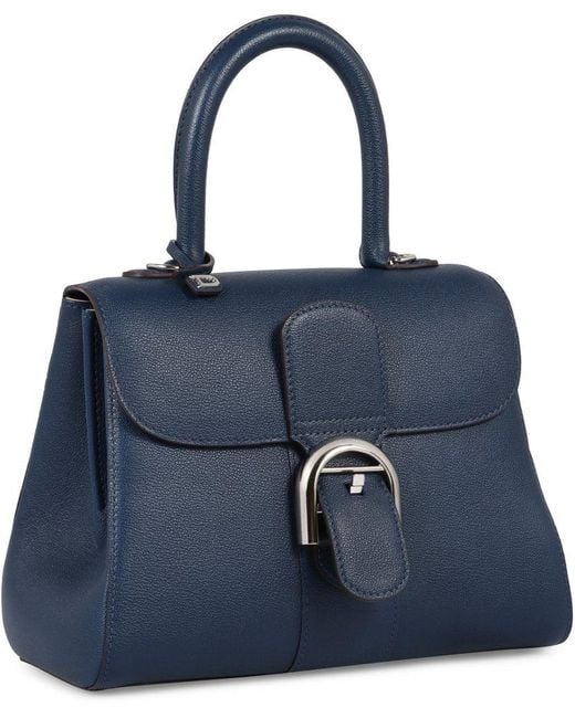 Delvaux Blue Brillant Pm Tote Bag