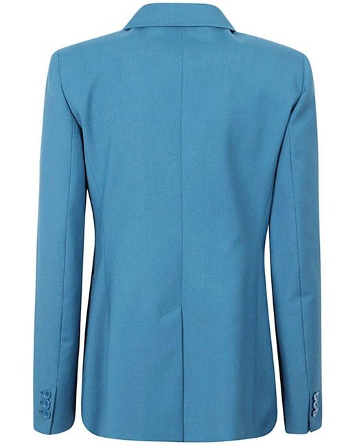 Weekend by Maxmara Blue Double-breasted Tailored Blazer
