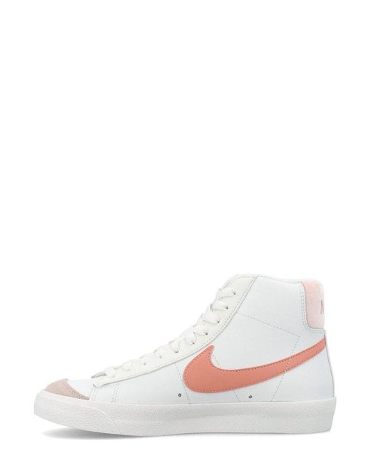 Nike Blazer Mid 77 Lace-up Sneakers in White | Lyst Australia