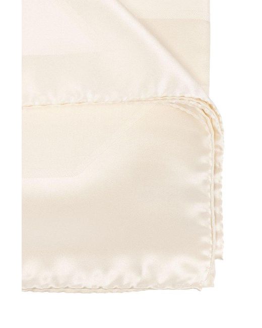 Lanvin White Silk Scarf,