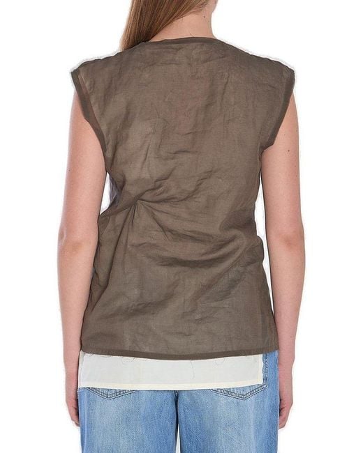 The Row Brown Inawa Top