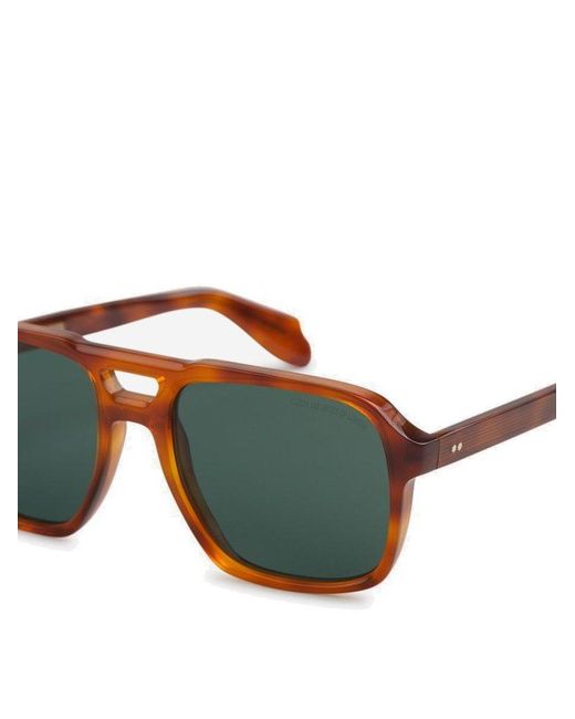 Cutler & Gross Green Aviator Frame Sunglasses for men