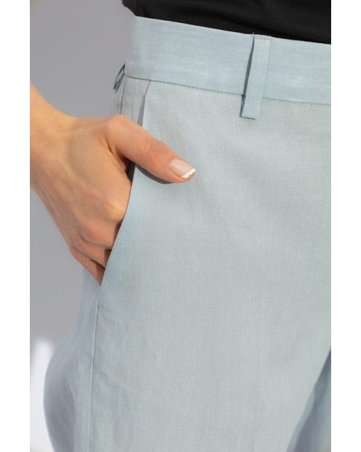 Paul Smith Blue Linen Trousers,