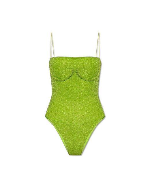 Oseree Green One-Piece Swimsuit