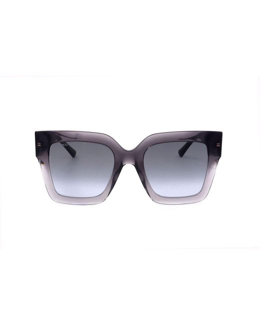 Jimmy Choo Black Elenigs Square Frame Sunglasses