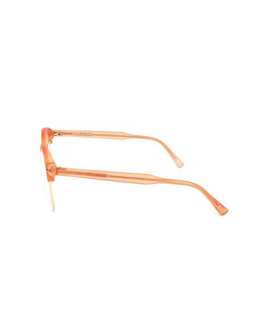 Linda Farrow Black X Matthew Williamson Oval Frame Glasses