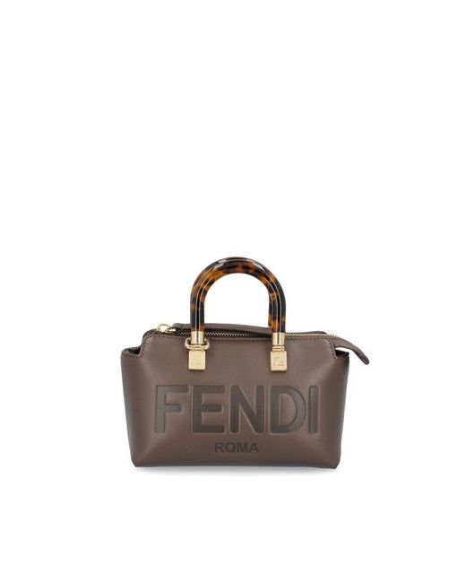 Fendi By The Way Mini Tote Bag in Brown | Lyst