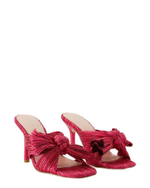 Loeffler Randall Red Claudia Knotted Sandals
