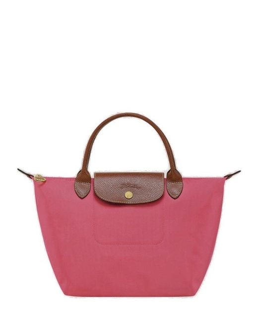 Longchamp Pink Grenadine S Le Pliage Bag