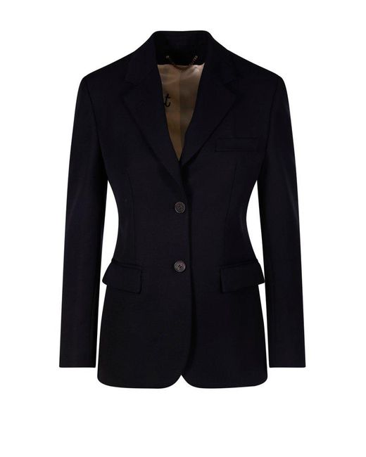 Golden Goose Deluxe Brand Blue Single Breasted Tailored Blazer