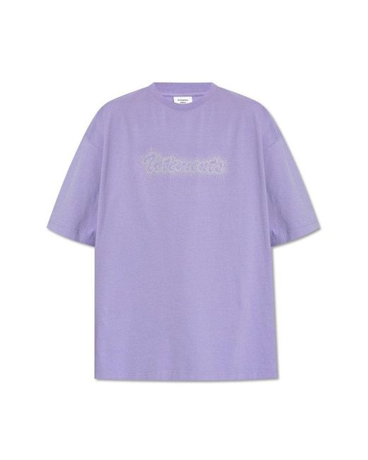 Vetements Purple Oversize T-shirt, for men
