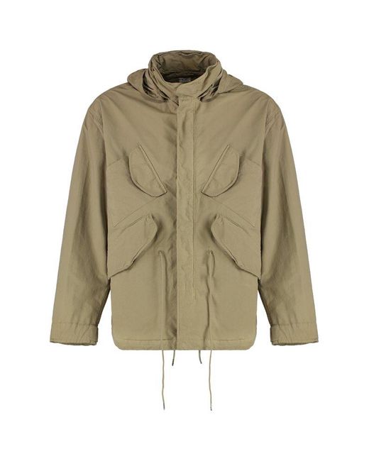 C P Company Green Micro Kei Goggle Jacket for men